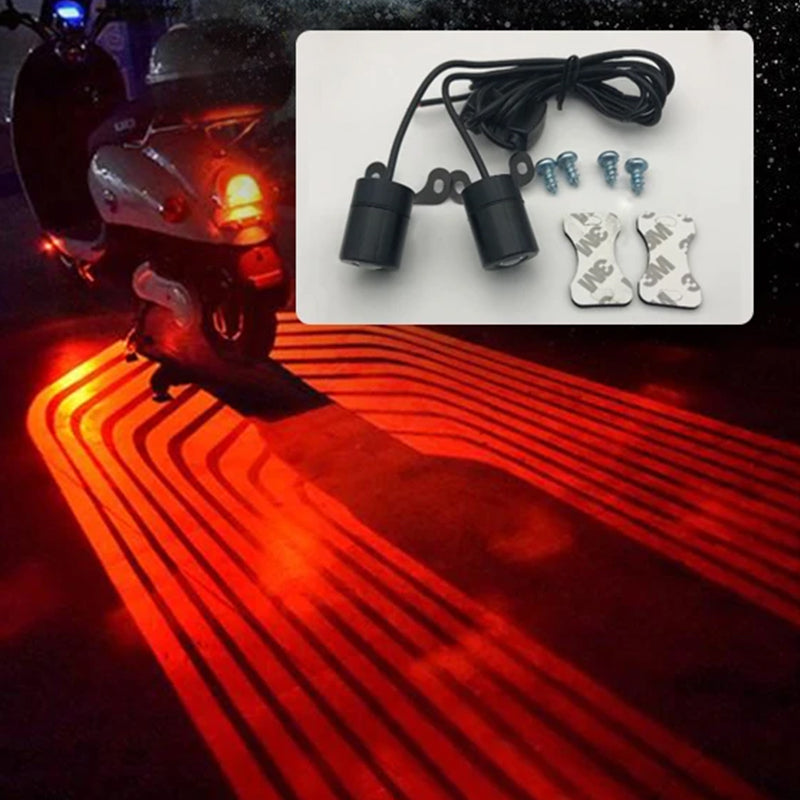 Lampe de projection d'aile de tapis de voiture électrique