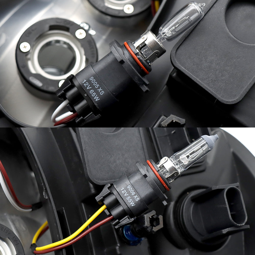 Black Halogen Headlights Assemblage Compatible avec Freightliner Columbia2004-2017 Driver Si