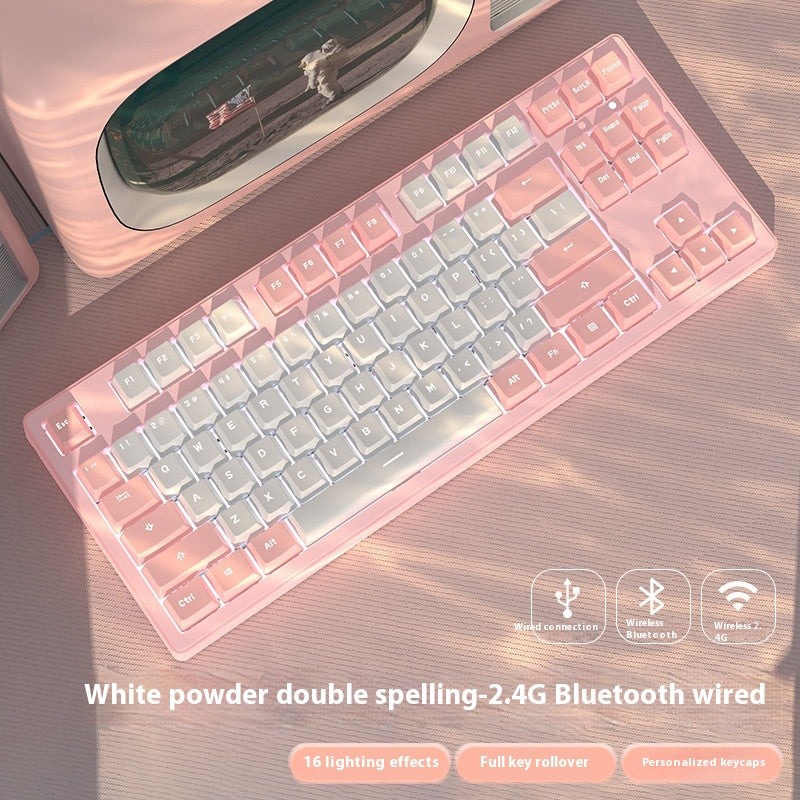 Jeu de bureau sans fil Bluetooth Clavier mécanique trois modèles