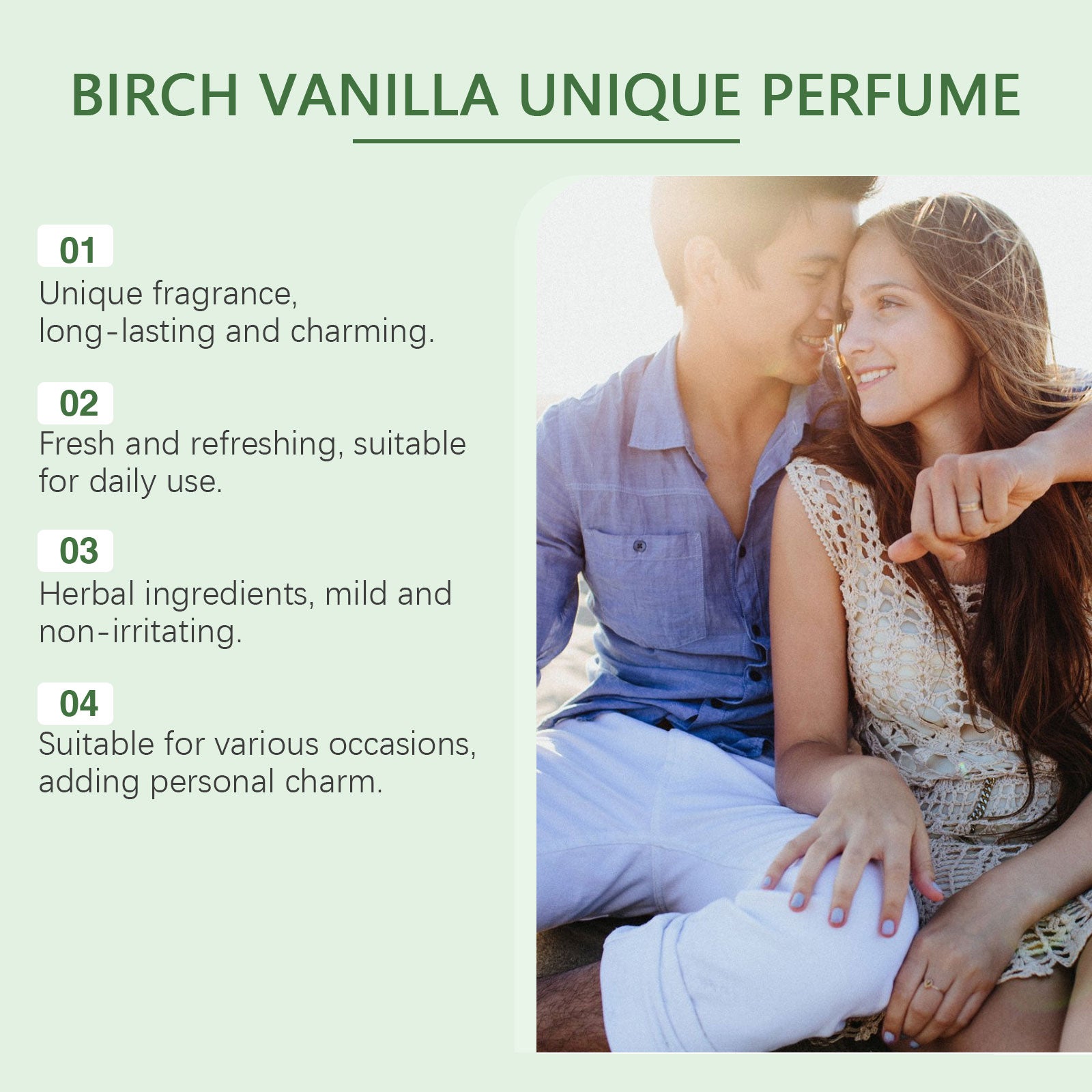 Parfum unique de la vanille de bouleau