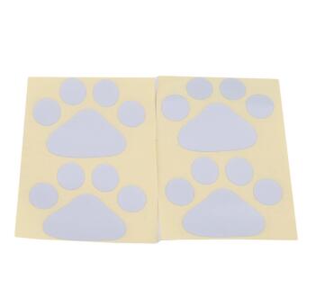 Empreintes, panda, panda, empreintes, autocollants pare-chocs