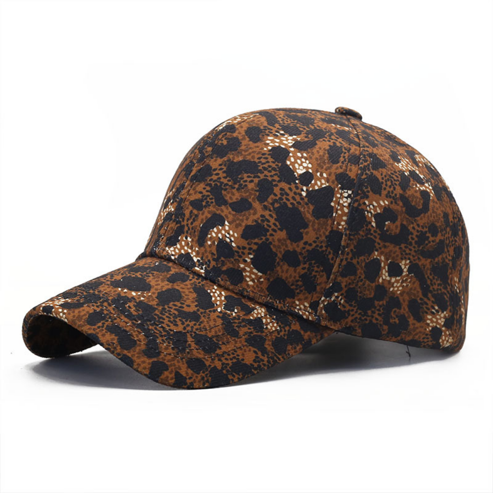 Tableau lumineux à taches léopard réglable Trend-forward Curved-brim Baseball Cap Su