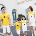 Été manches courtes parent-enfant T-shirt mère et fils mère fille costume occasionnel automne