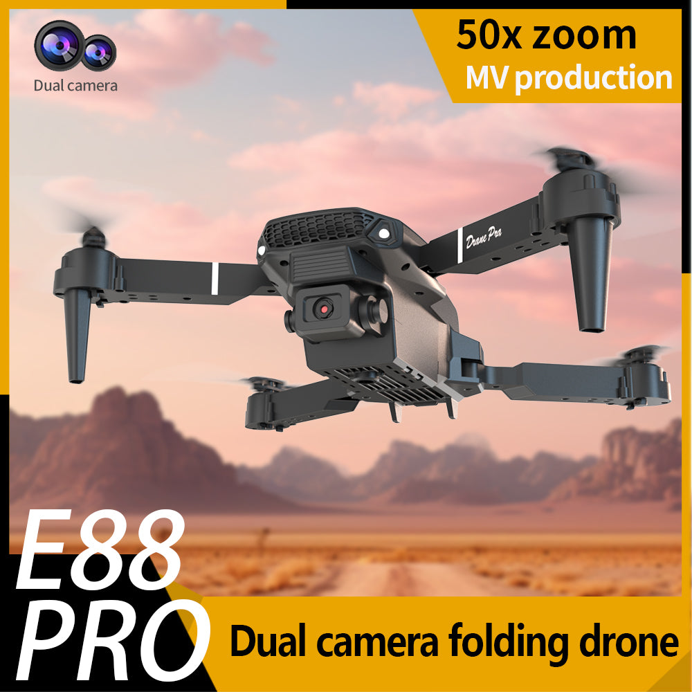 E88Pro - Caméra double - Double batterie-BLACK