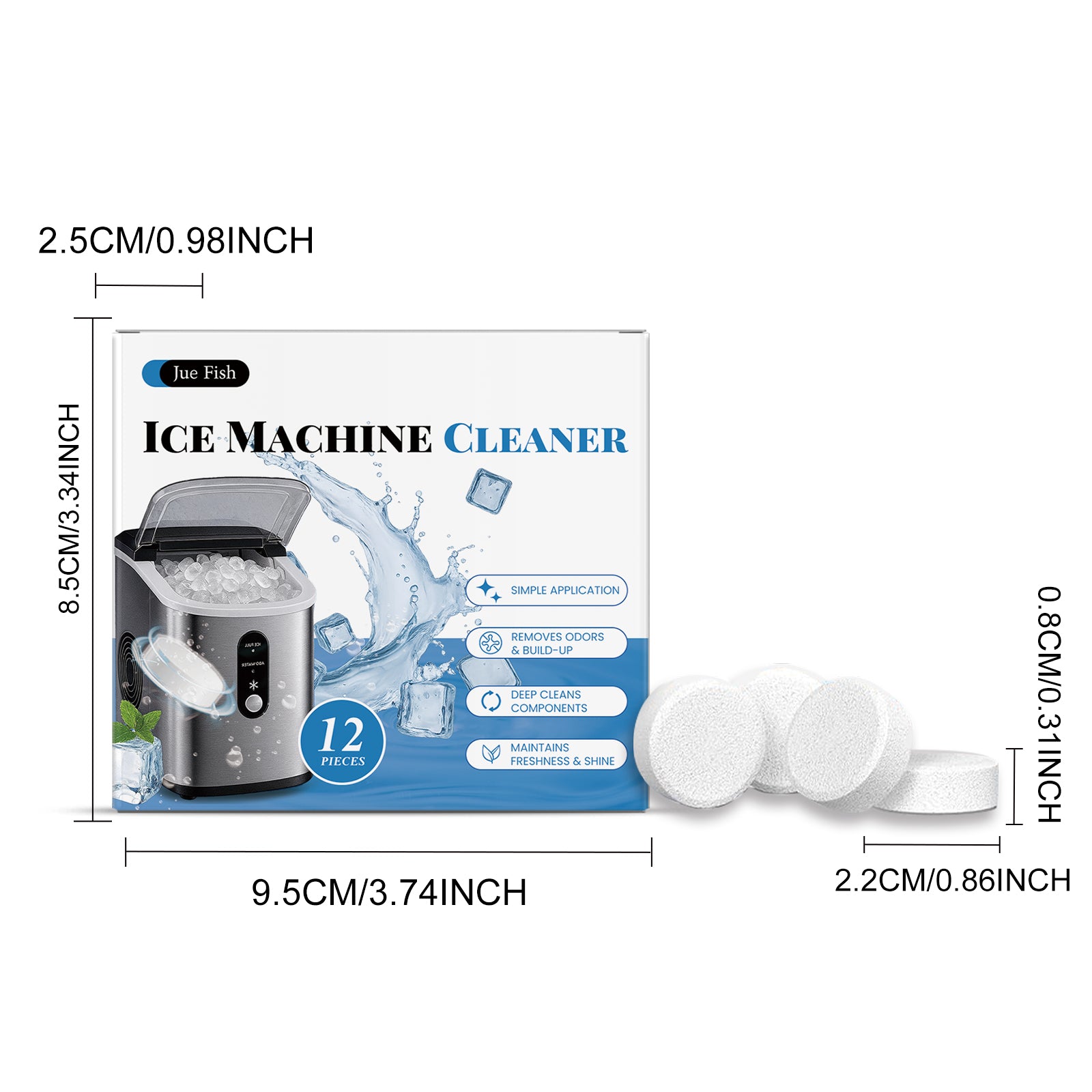 Machine à glace feuille de décapage 12pcs1box