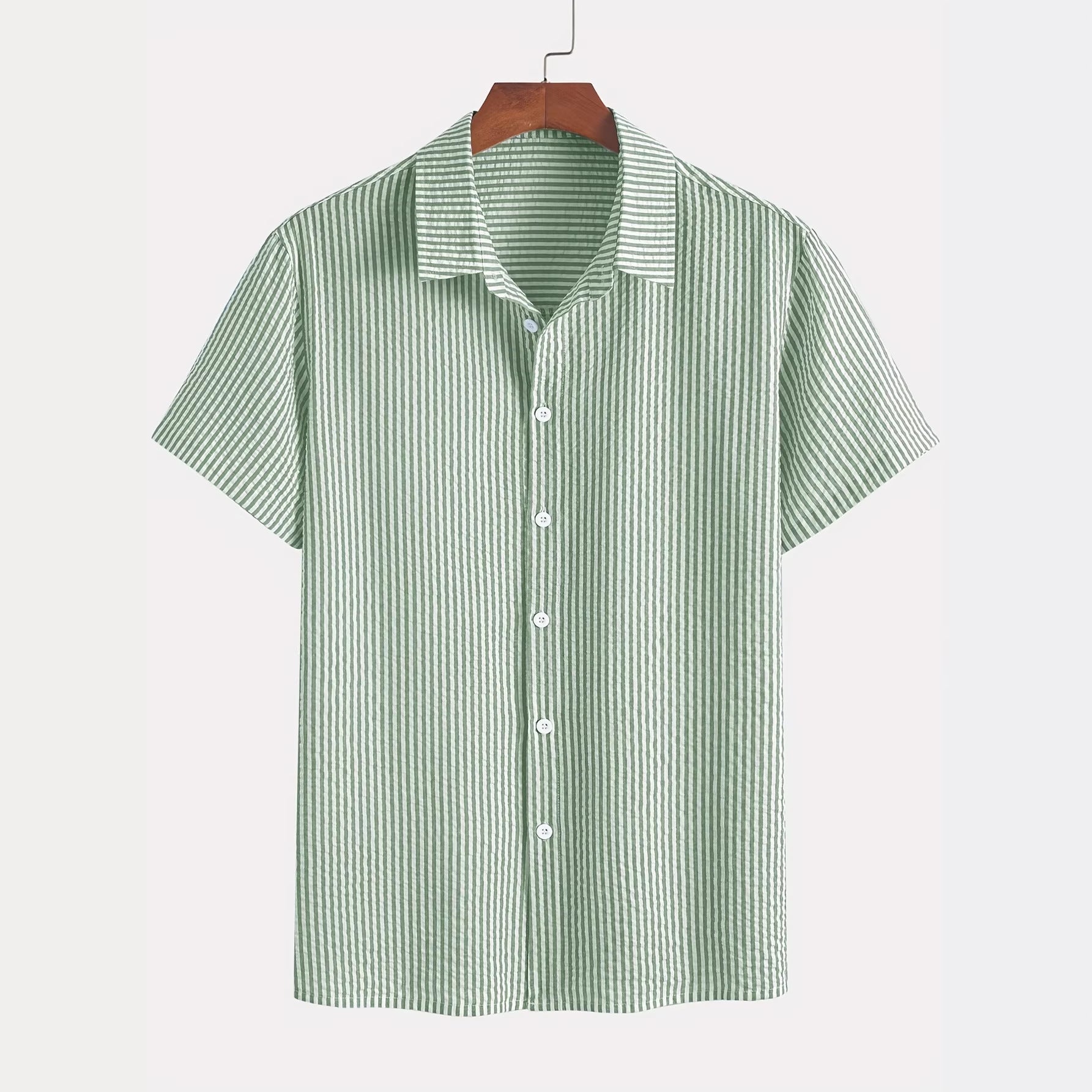 Chemise retro à manches courtes pour hommes