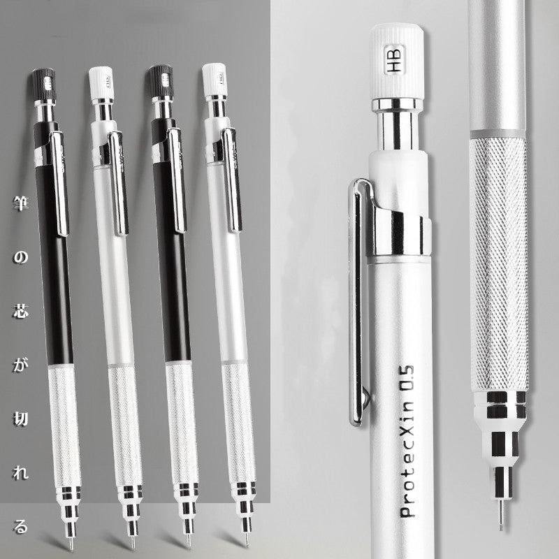 Les élèves du primaire et du secondaire écrivent 2 stylos avec un centre de gravité bas