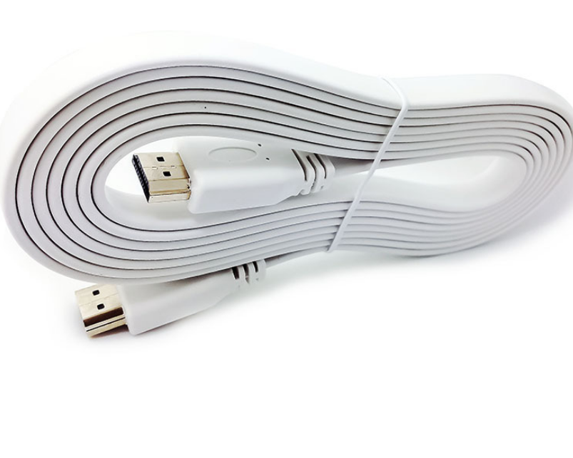 Câble HDMI fil plat 1.4 version 1.5 mètres