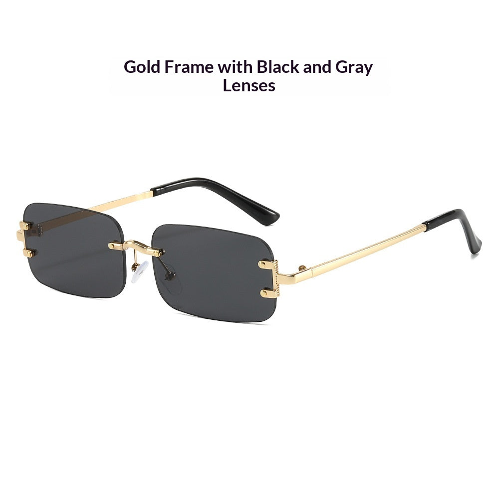 Lunettes de soleil sans cadre pour hommes et femmes