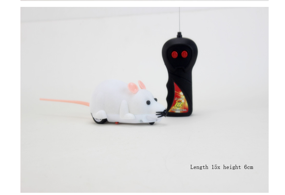 Floking électrique télécommande simulation drôle chat souris boîte de couleur emballage chat jouet pe