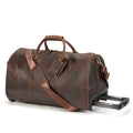 Sac de voyage en cuir de cheval fou