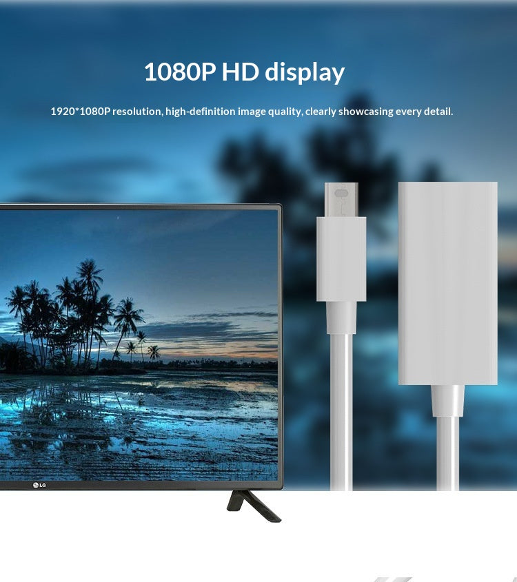 Câble 4K HD Thunderbolt vers adaptateur d'ordinateur