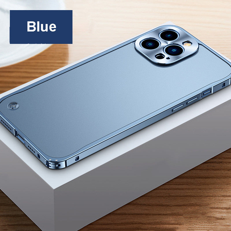 Boîtier de téléphone translucide avec cadre en aluminium