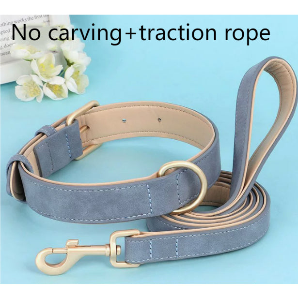 Collier de chien en cuir double couche créatif et polyvalent