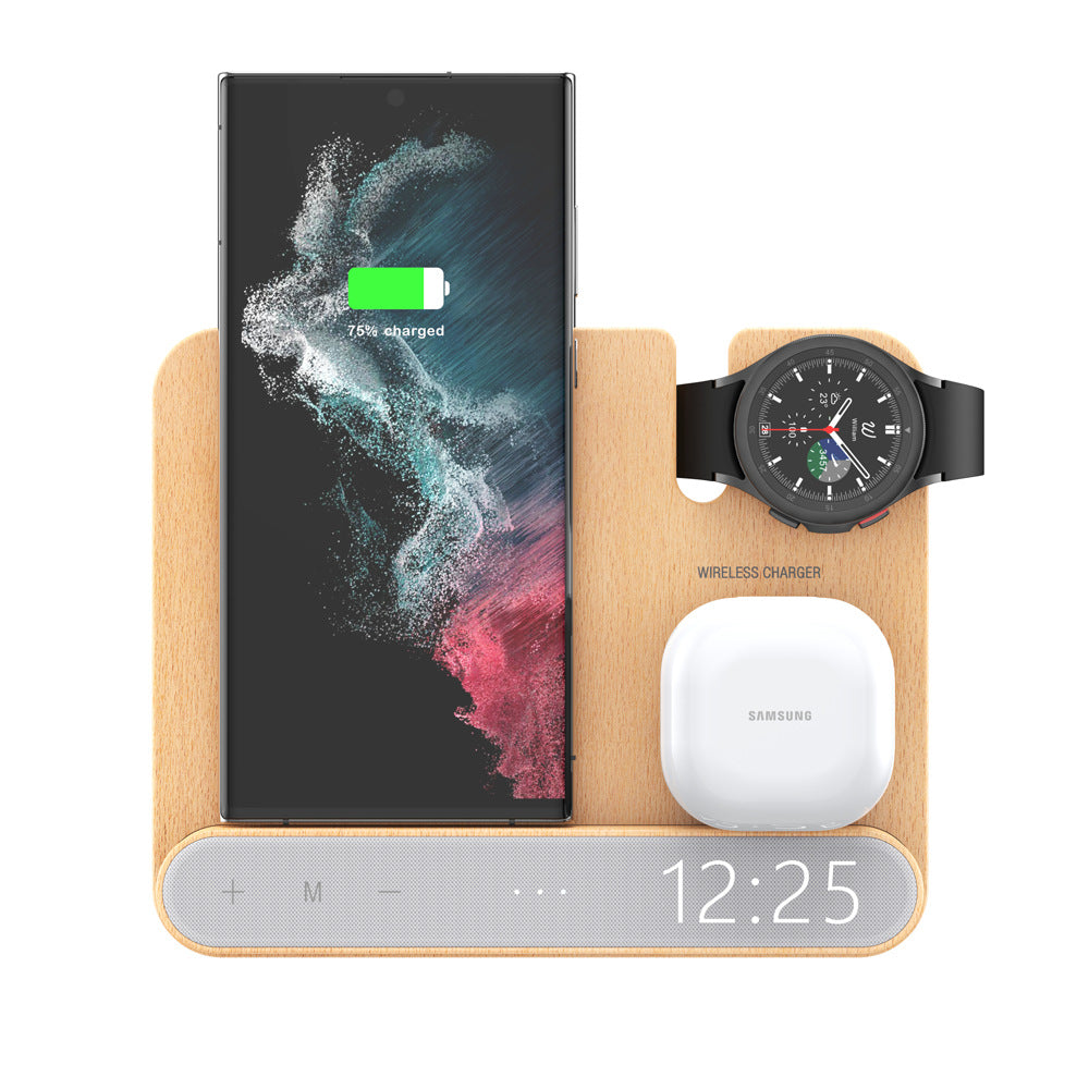 Casque de téléphone intelligent Chargeur sans fil trois en un