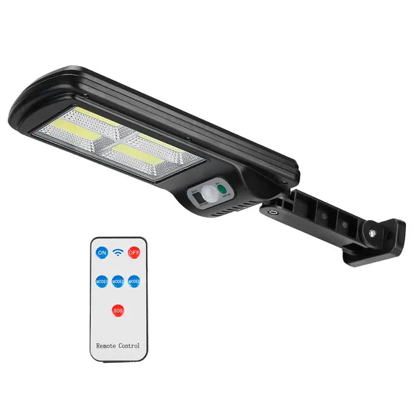 Éclairage mural solaire Extérieur 100LED Perles Capteur de mouvement lampe IP65 étanche 3 modes