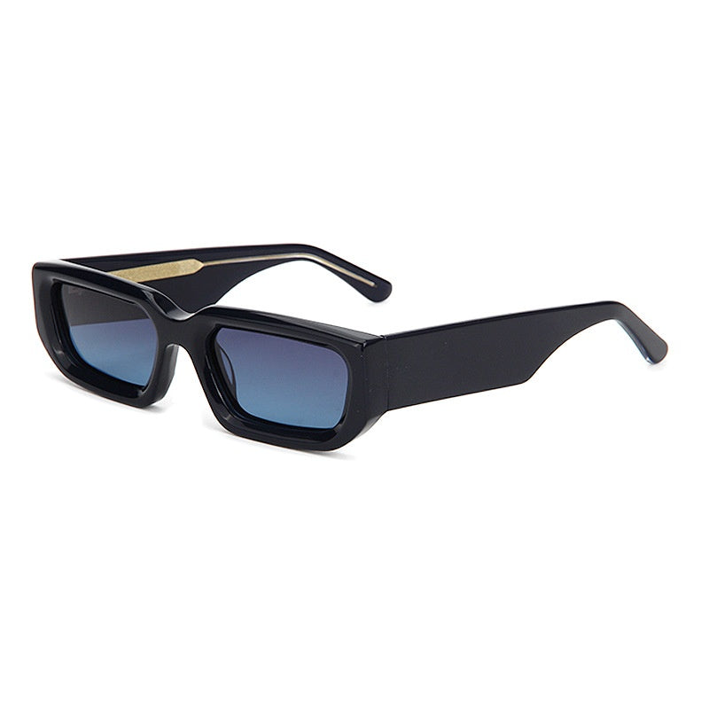Lunettes de soleil à la mode européenne et américaine avec un cadre carré et des bras de temple larges