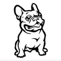 Autocollant de voiture réfléchissante Bulldog