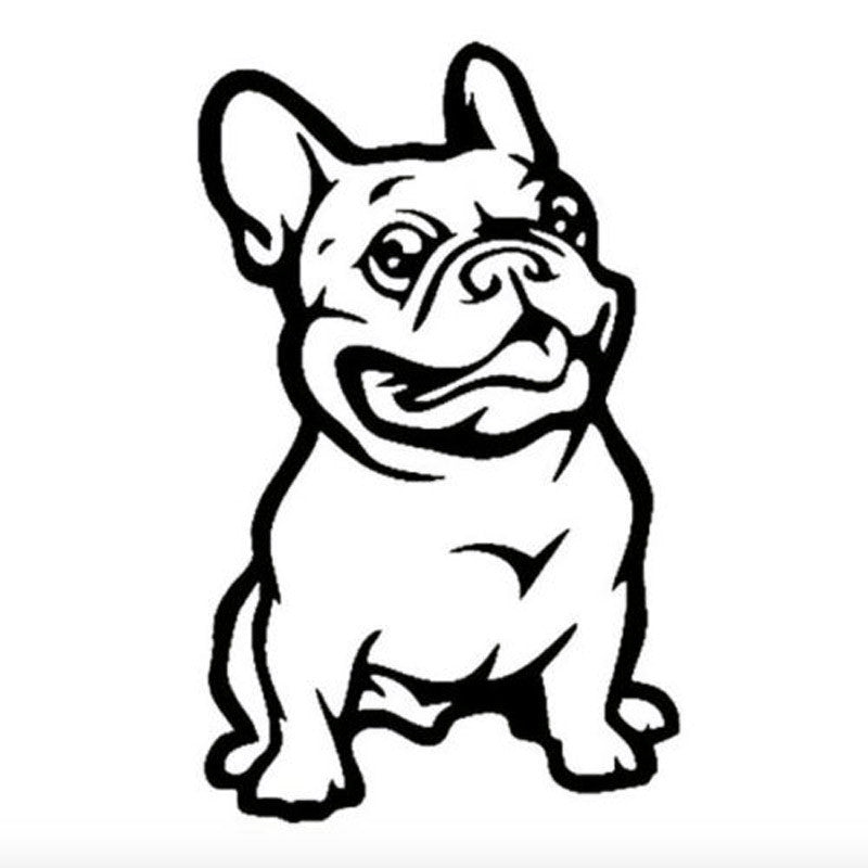 Autocollant de voiture réfléchissante Bulldog