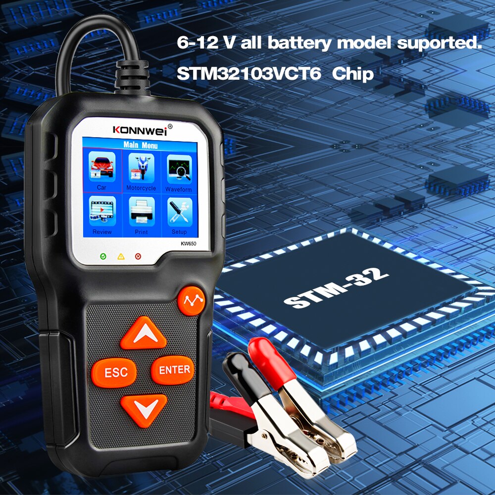Détecteur automatique de batterie de voiture de moto