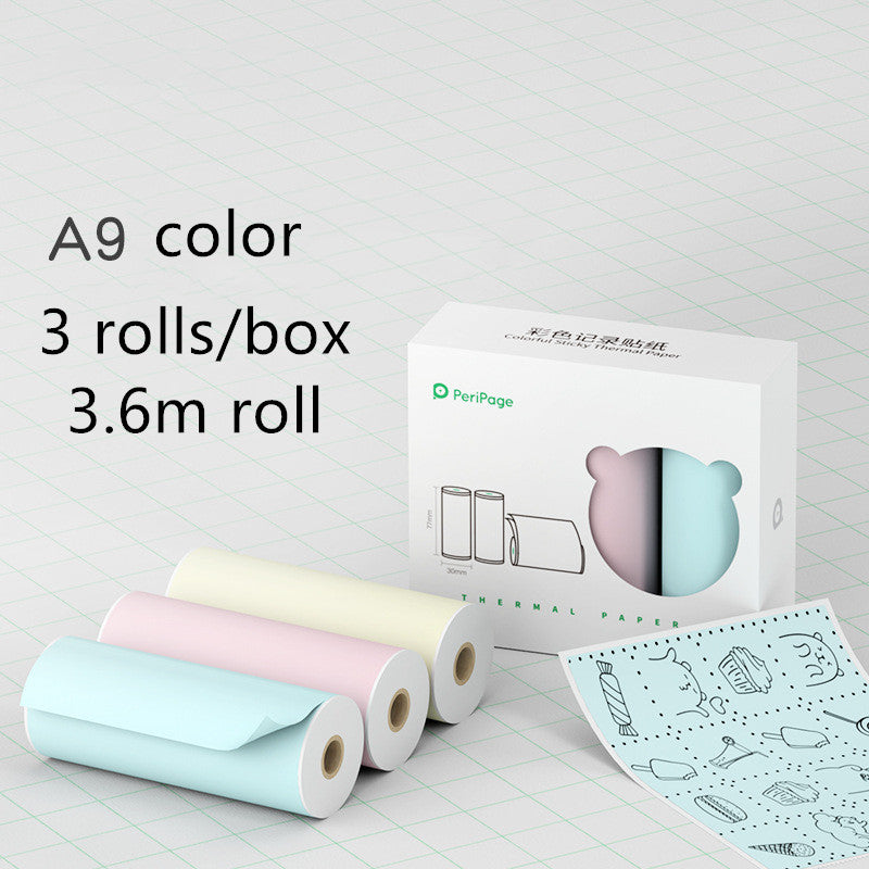 Imprimante thermique sans fil Mini Bliuetooth Sticker papier Imprimante