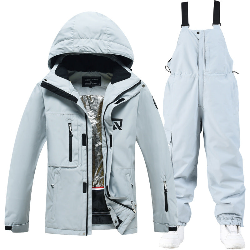 Costume de ski pour hommes et femmes en plein air Veneer Double Board