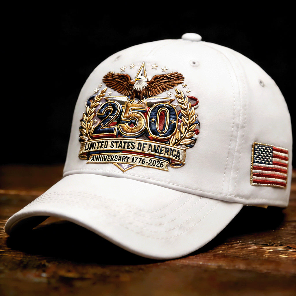 American 250th Anniversary Casquette de baseball adaptée aux hommes et aux femmes - Embro ajustable unisexe