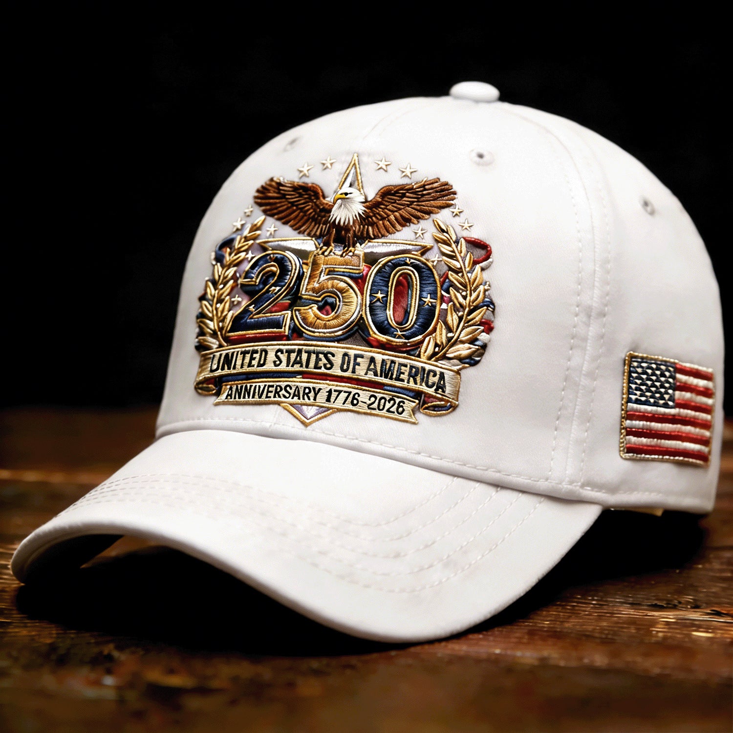 American 250th Anniversary Casquette de baseball adaptée aux hommes et aux femmes - Embro ajustable unisexe