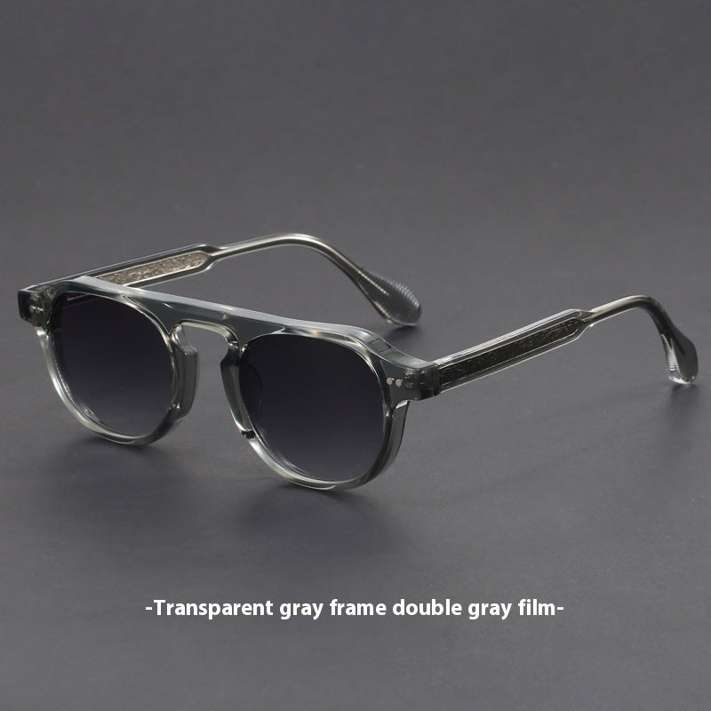 Polarized Vintage avec de grandes jantes UV Protection TR Lunettes de soleil