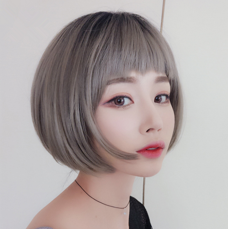 Perruque femelle bobo tête cheveux courts beau perruque tête