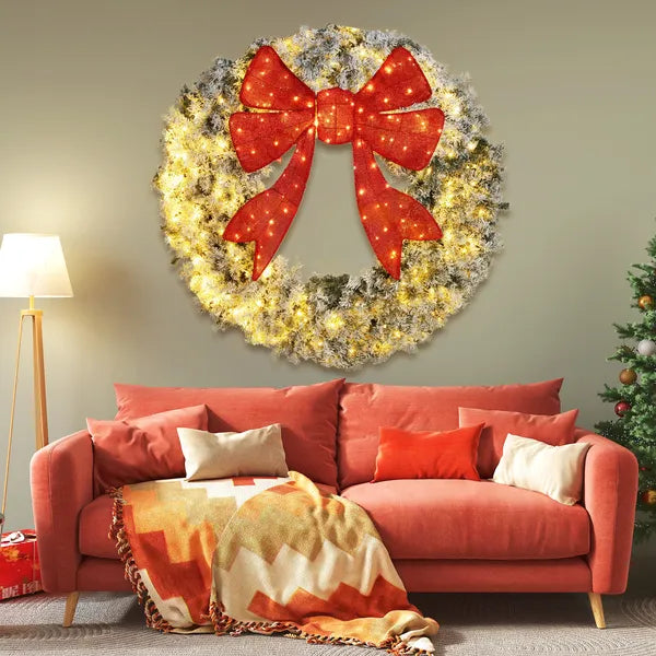 Wreath de Noël(Aucune expédition pour les week-ends)