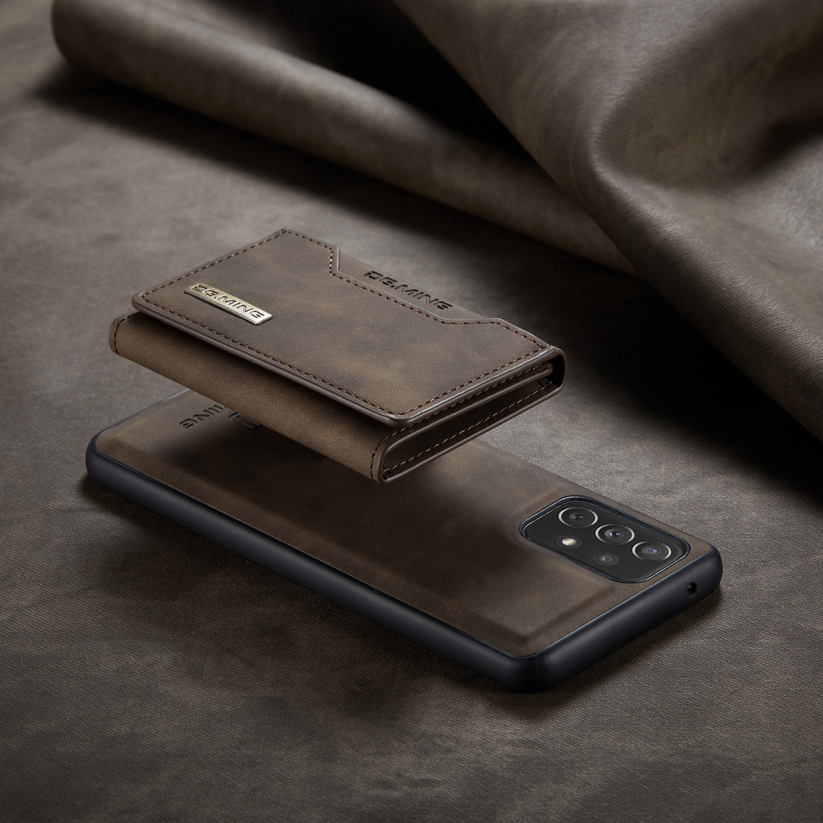 Boîtier de protection en cuir pour téléphone portable anti-retour