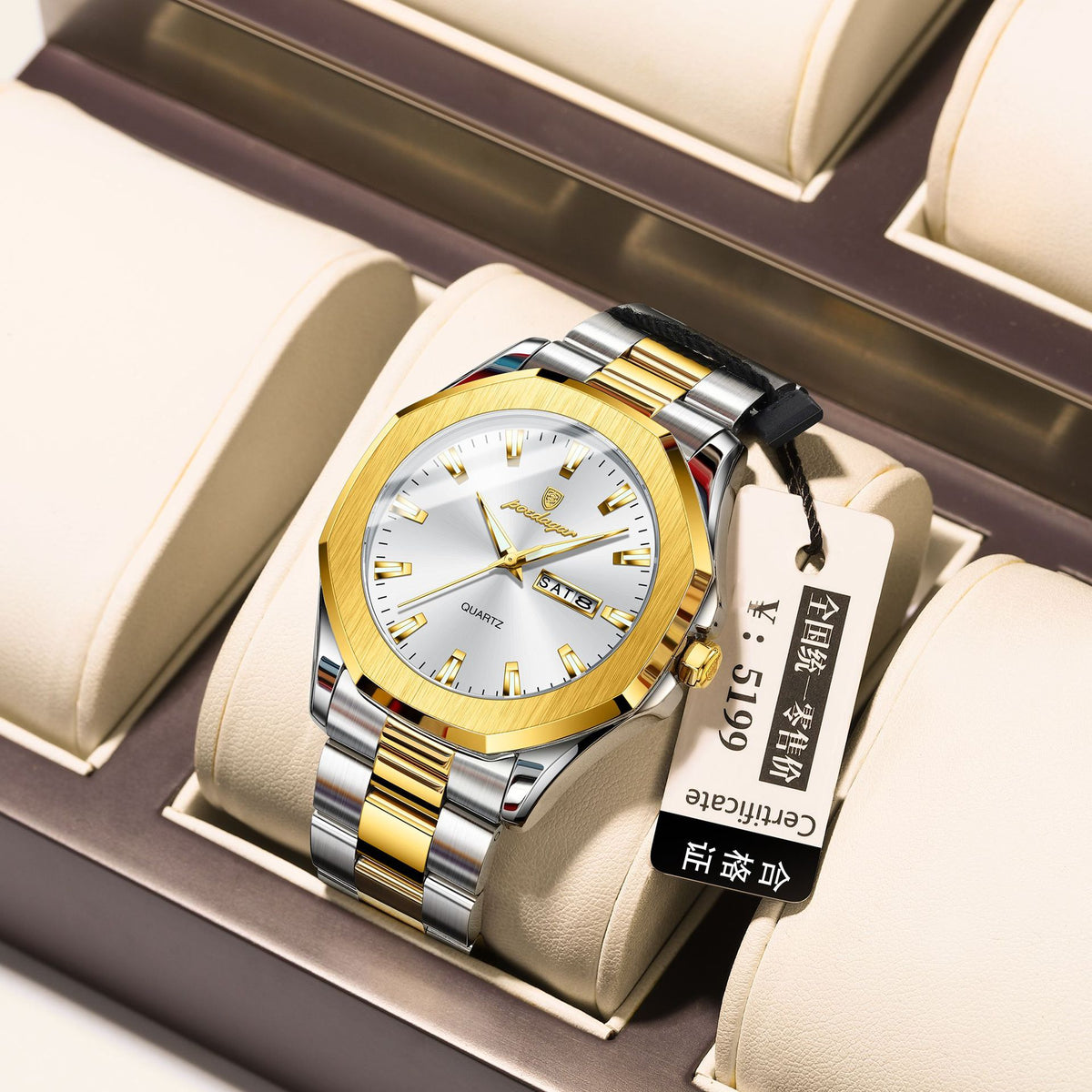 Men's Stainless Steel Quartz Watch