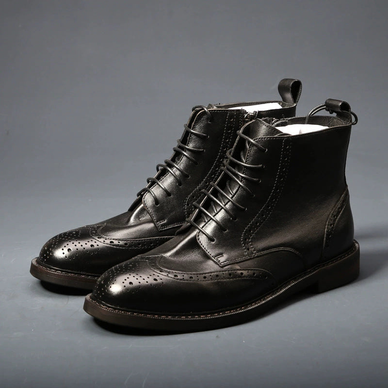 Bottes en cuir trendy casual homme