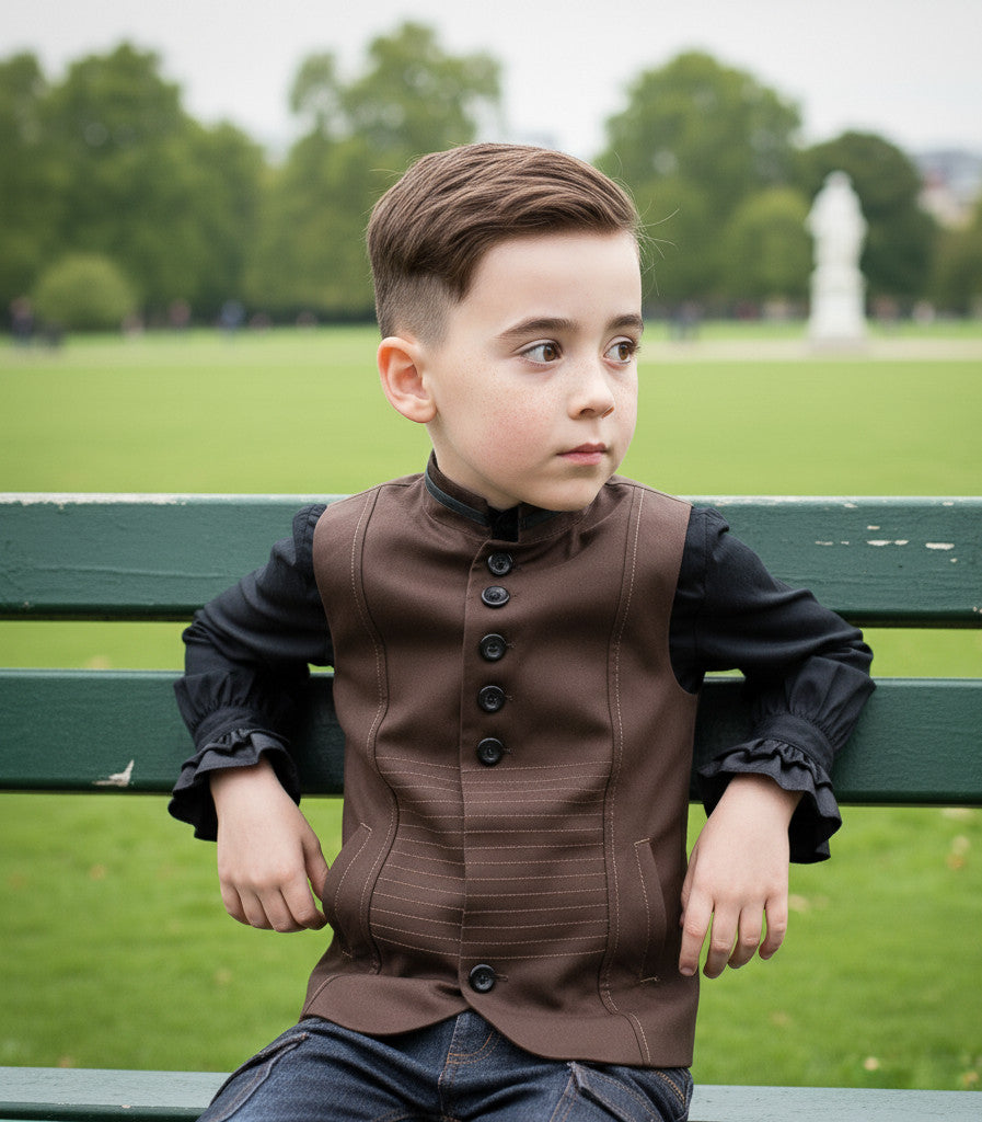 Garçons Veste Formel Garçon Anneau de Mariage Enveloppe Velvet Age 3-9Y