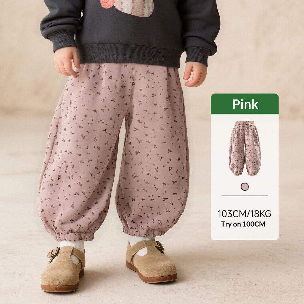 Artistique Petits-floraux Enfants Cravate polyvalente Pantalons en bois
