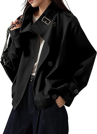 Manteau de tranchée rétro mode pour femmes