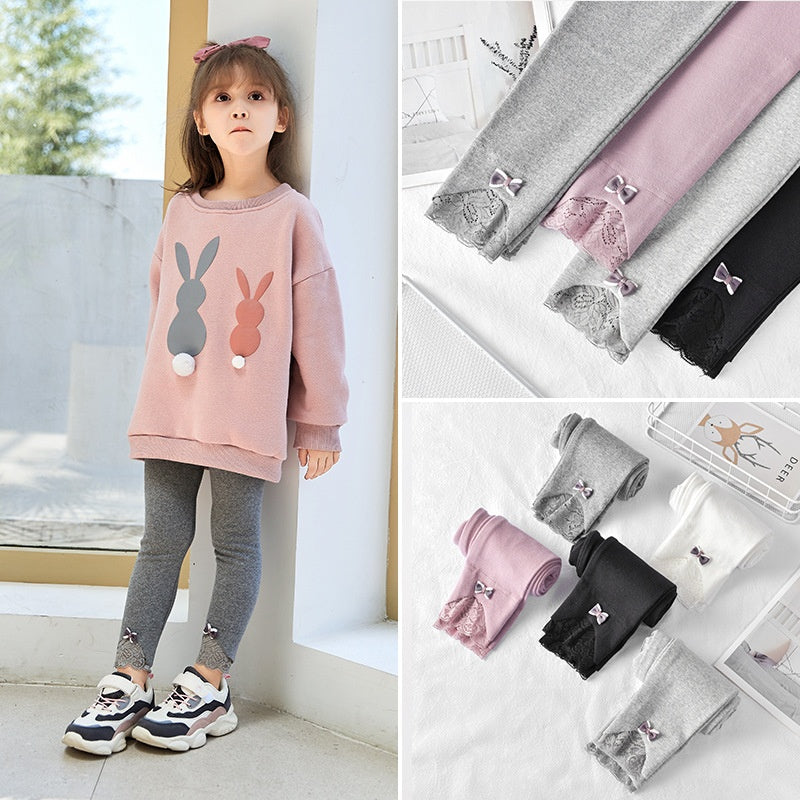 Leggings en coton porter des pantalons fille