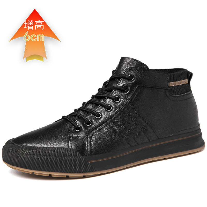 Hommes Invisible Mid-top chaussures de plus en plus haute respirant avec une semelle douce à l'intérieur