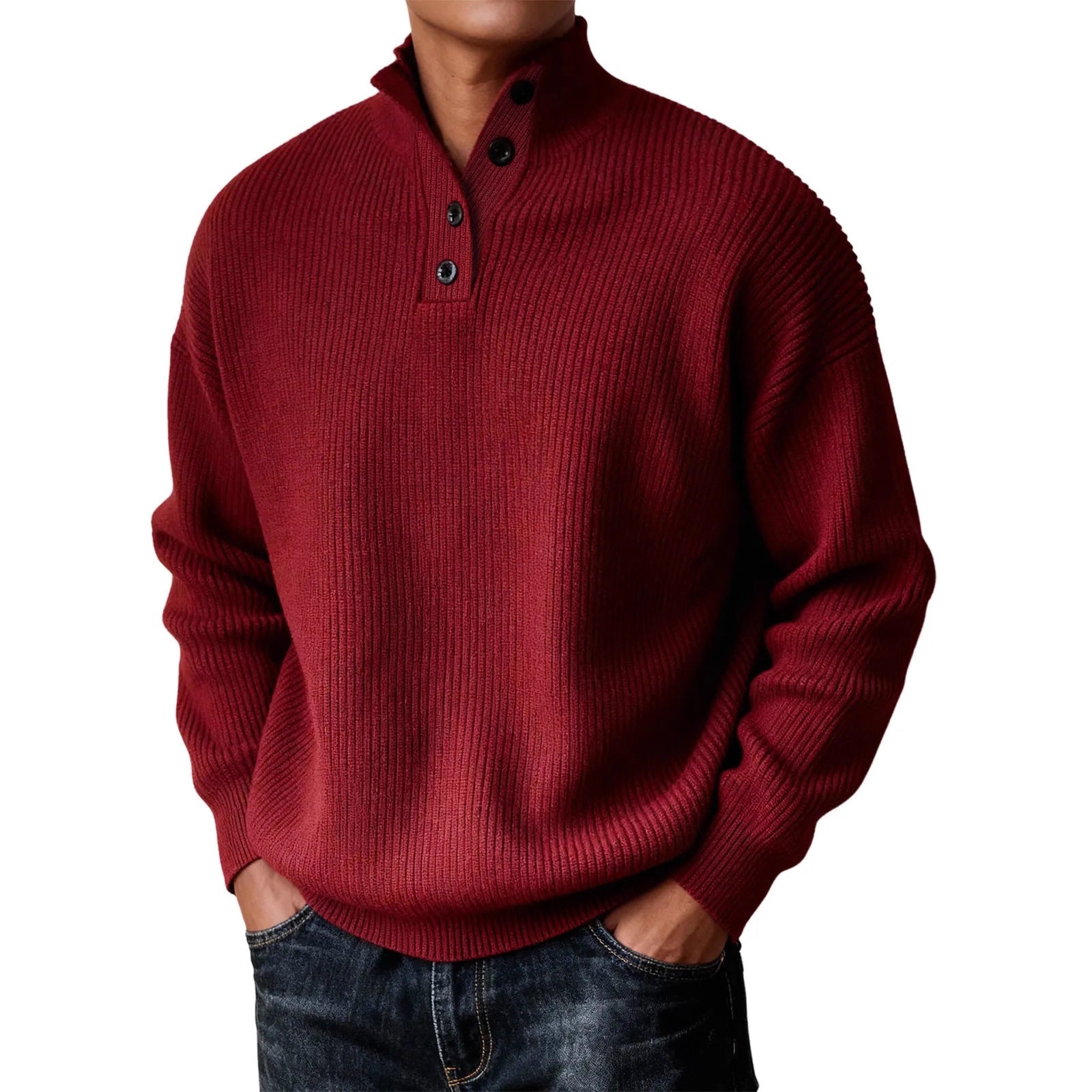 Chandail de maintien en hauteur pour hommes tricoté casual