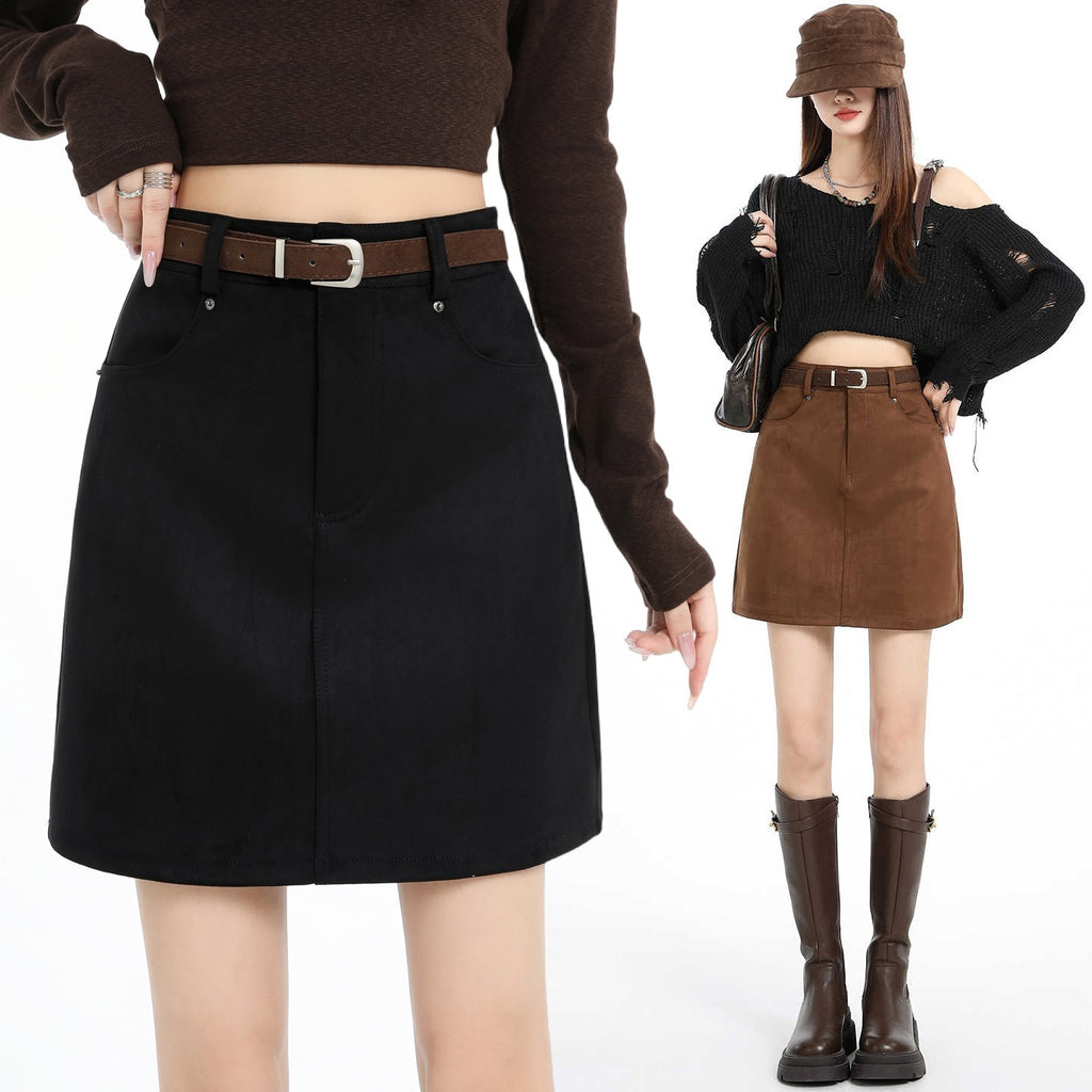 Femmes Automnehiver Haute taille Corps Hugging Mini jupe