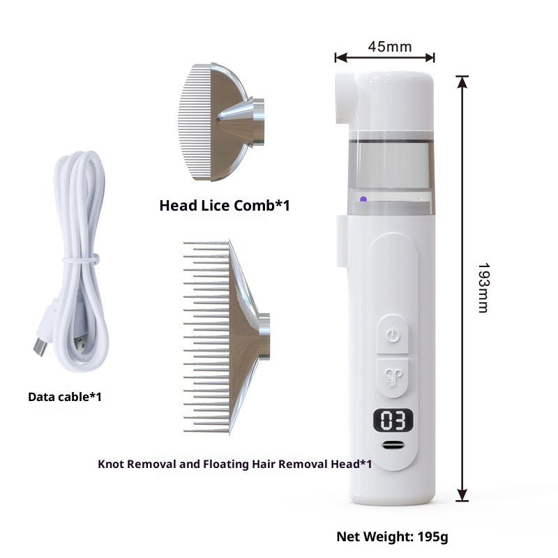 Two-in-one Électric Pet Hair Removal Comb