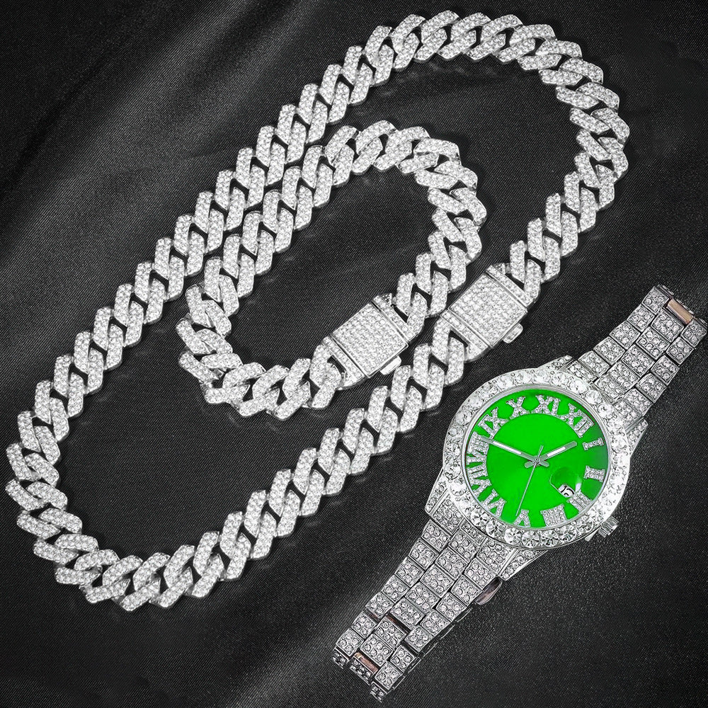 Jeu de montres Hip-Hop EuropeanAmerican 14mm Cuban-Link