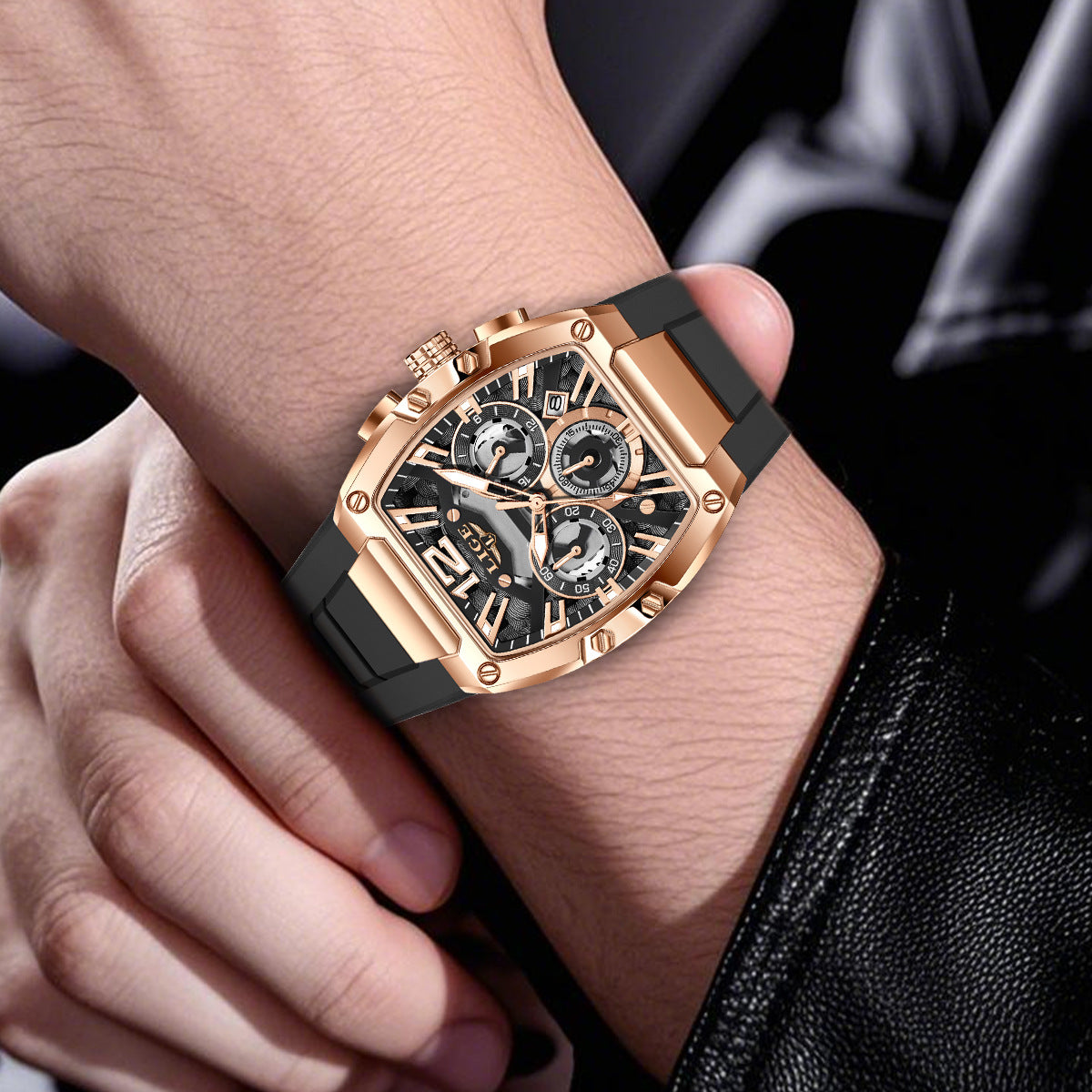 Sports Watch Multifonctionnel Waterproof Calendrier lumineux