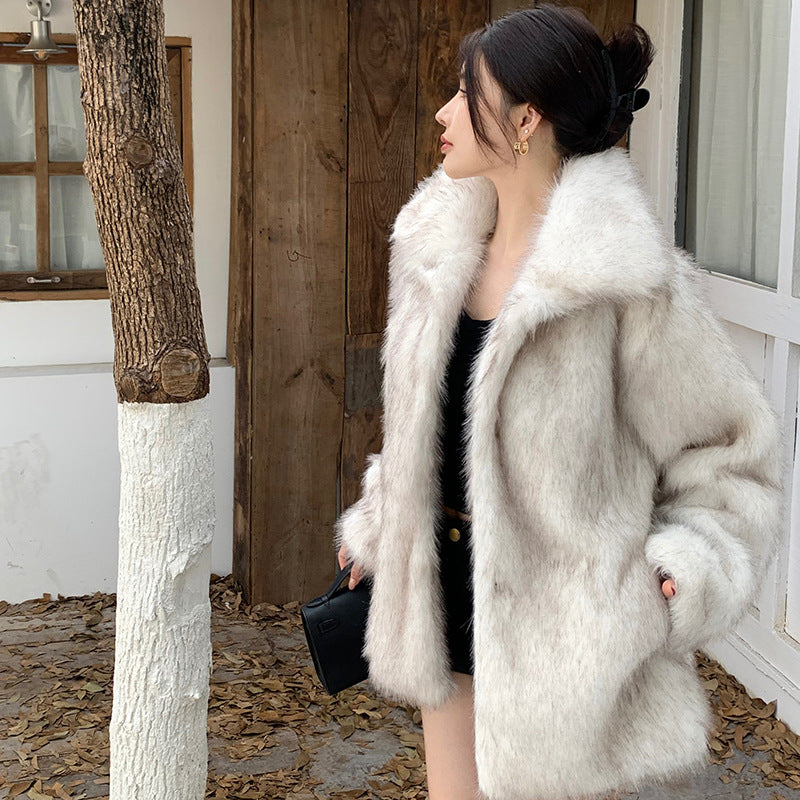 Manteau de laine de style coréen pour femmes