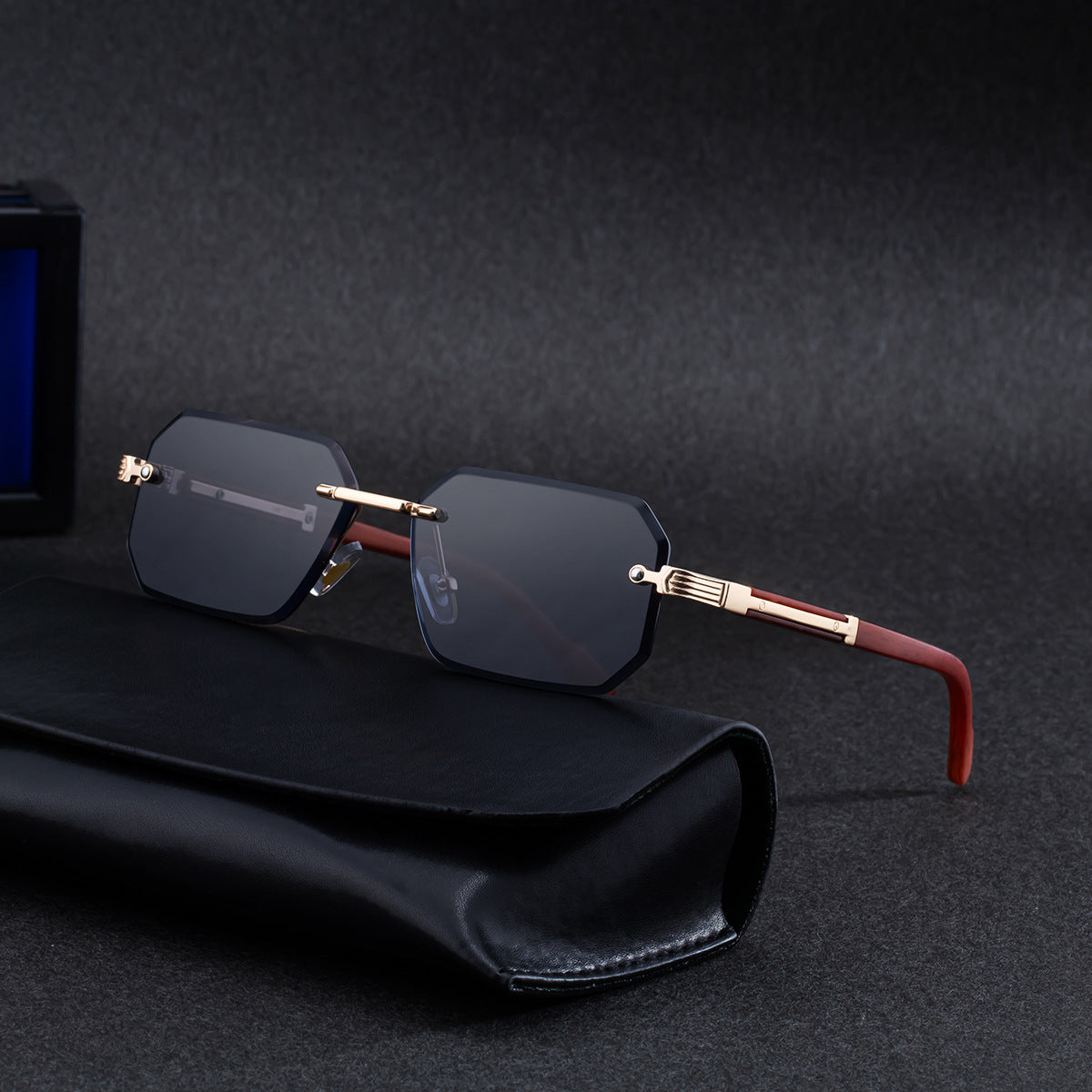 Lunettes de soleil sans cadre pour hommes