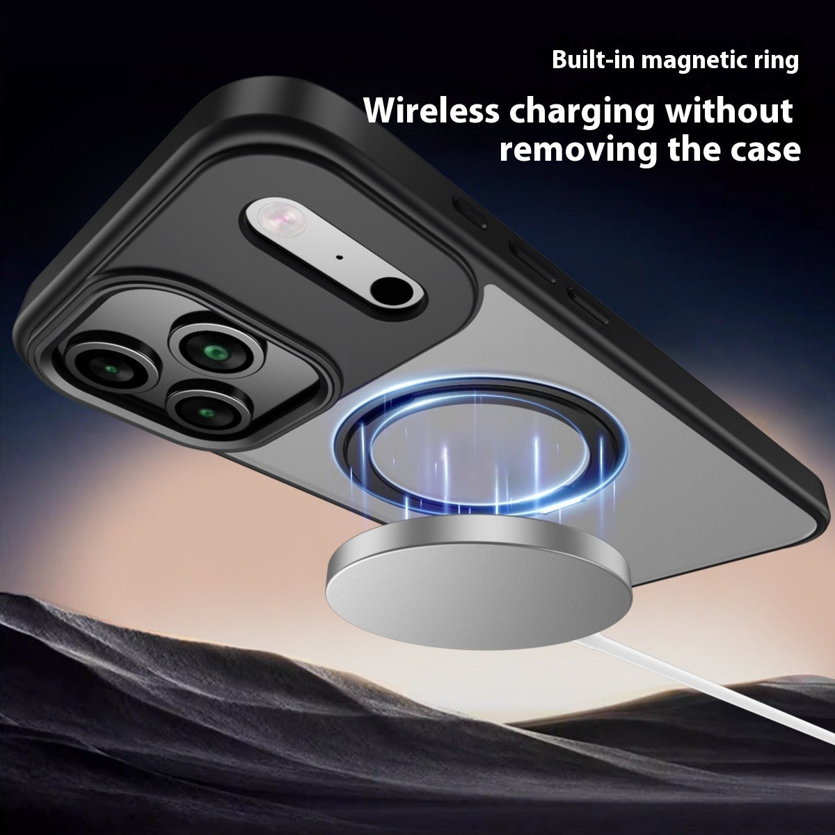 360 Support rotatif pour IPhone17promax boîtier de téléphone magnétique