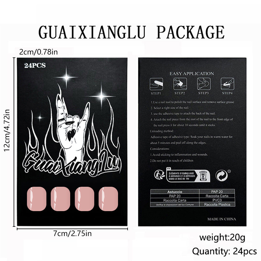 Versatile Simple Solide-couleur femme Nail Art