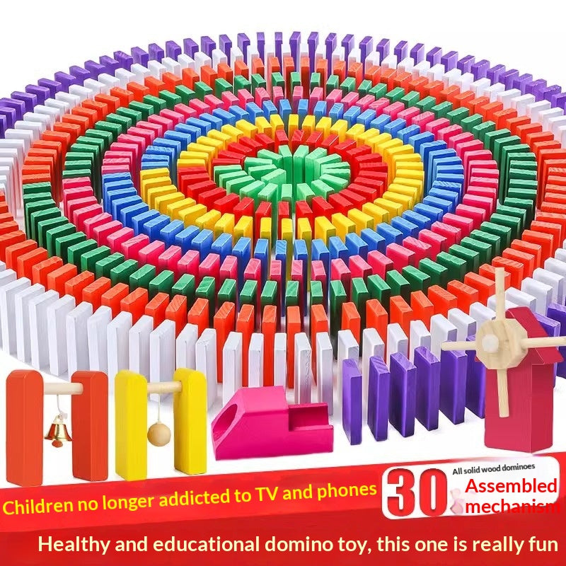 Puzzle éducatif Jouet Mécanisme Bâtiment Blocs Cadeau Dominos