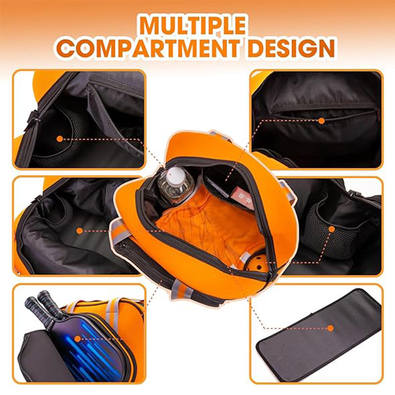 Formation Séparation humide sèche Badminton Outdoor Grande Capacité Sac de sport